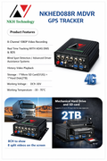 NKH 8-Channel DASHCAM With GPS Tracker
