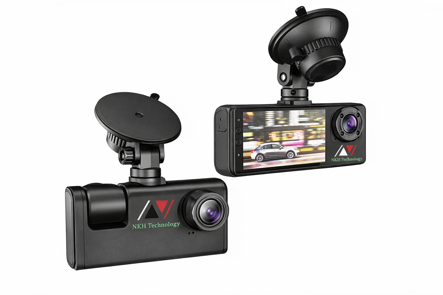 NKH Traffic Recorder 2 Channel Car Dash Cam | Full HD 1080P Front & Rear DVR