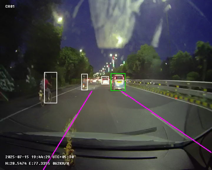 4G Dual Dashcam inbuilt ADAS, DSM and GPS